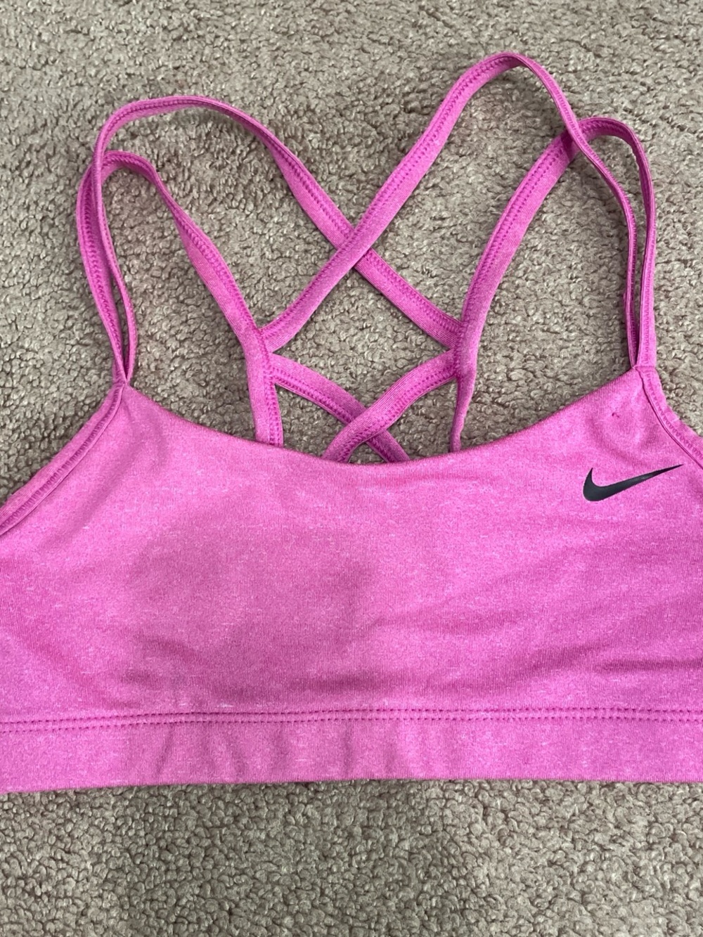 Nike Pink Crisscross Sports Bra